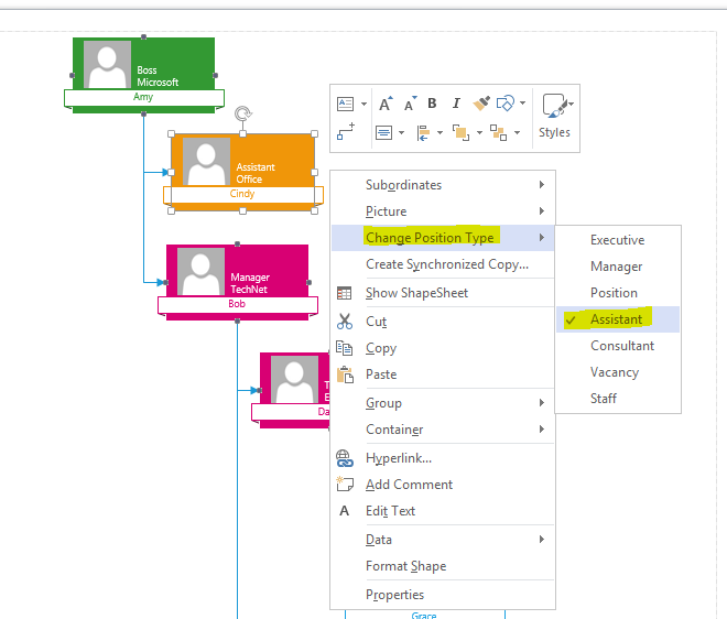 Visio Belt Assignments for Org Charts - Microsoft Community