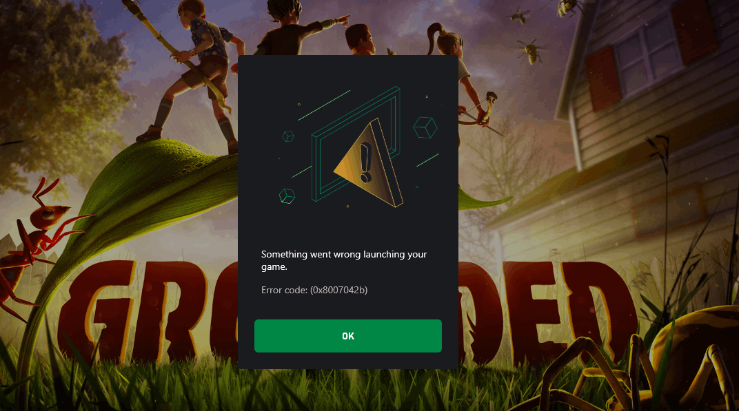 i cannot download game grounded in xbox game pass pc app. it has error -  Microsoft Community