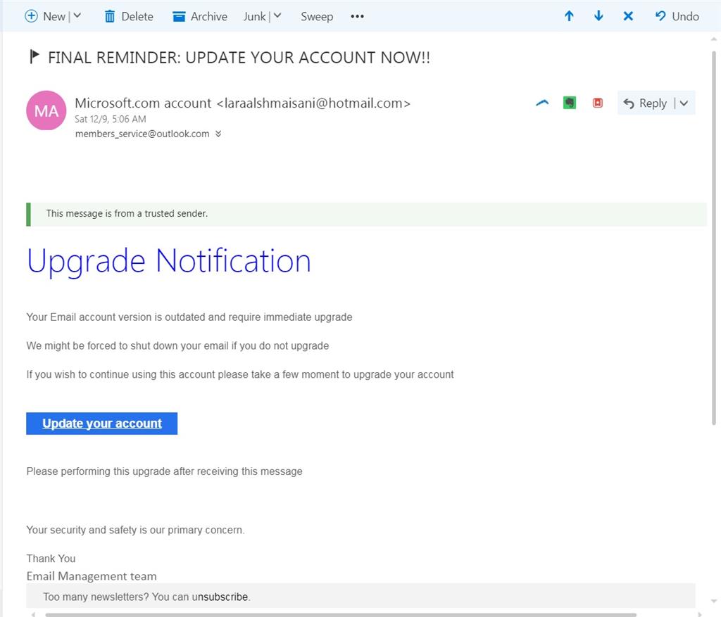 Update your account email Microsoft Community