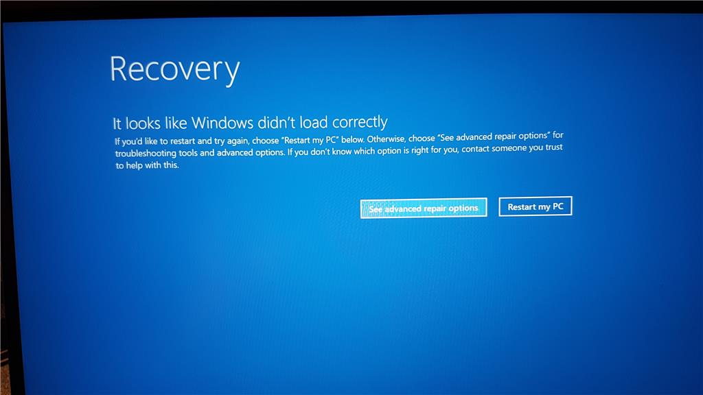 It Looks Like Windows Didn T Load Correctly Error Page Windows Hot Sex Picture 6325