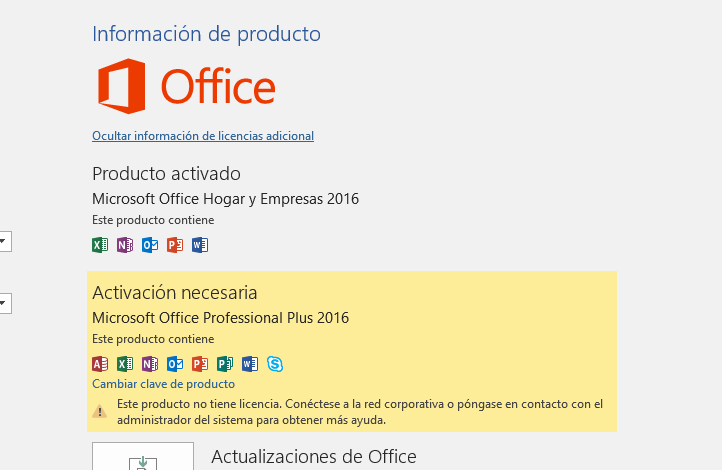 Aparece con 2 licencias ≈ Office 2016 - Microsoft Community