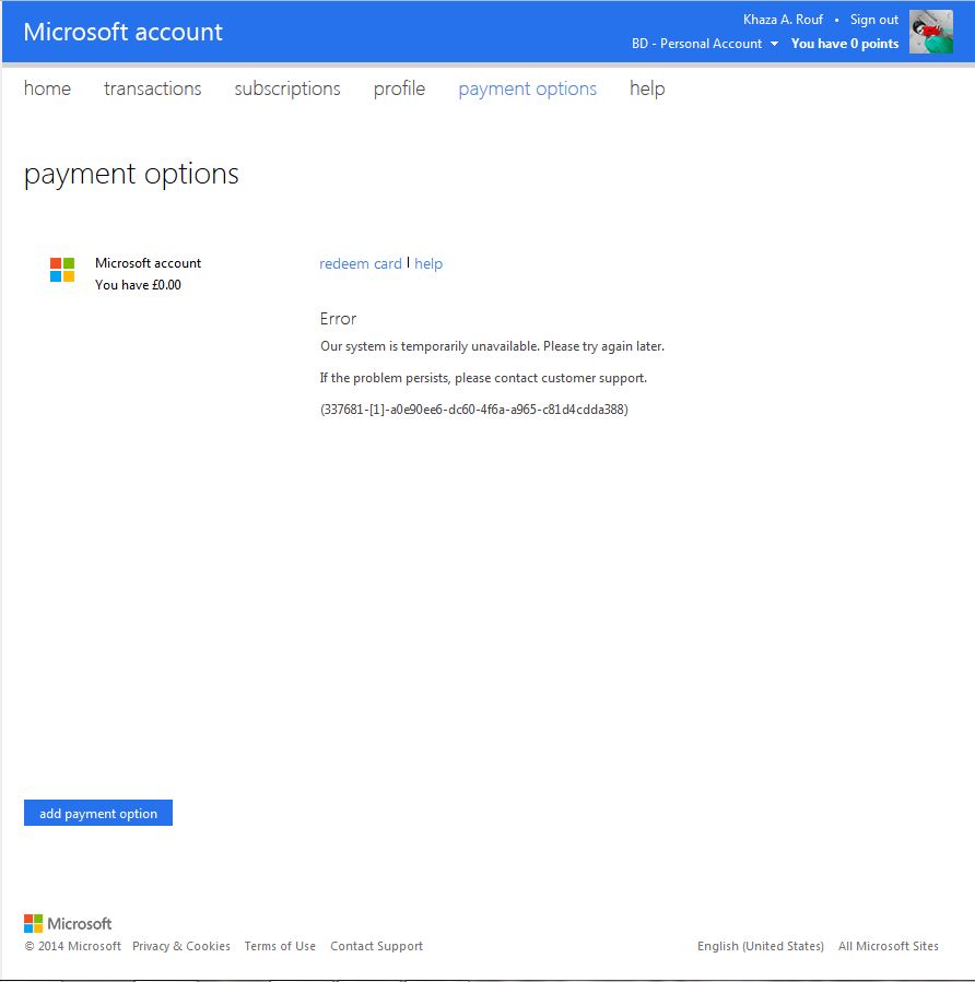 add gift card to microsoft account