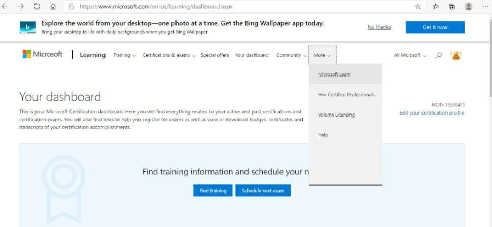 Microsoft Learn Profile Link To Microsoft Certification ID - Training ...