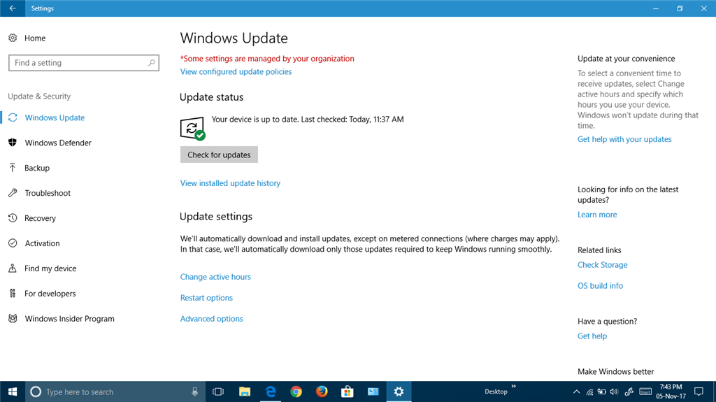 windows 10 Some settings are managed by your organization - Microsoft ...