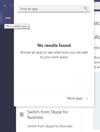 MS Teams empty navigation bar - Microsoft Community