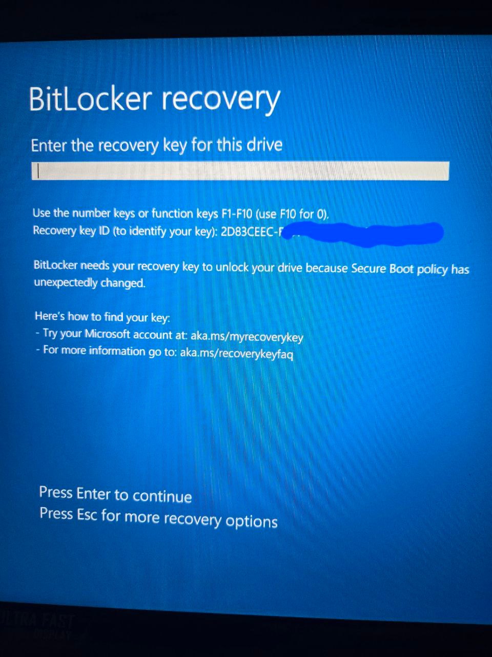 Bitlocker randomly blocked disk on windows 11 - Microsoft Community