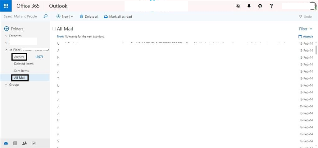 How to move multiple emails from one folder to another on office 365 