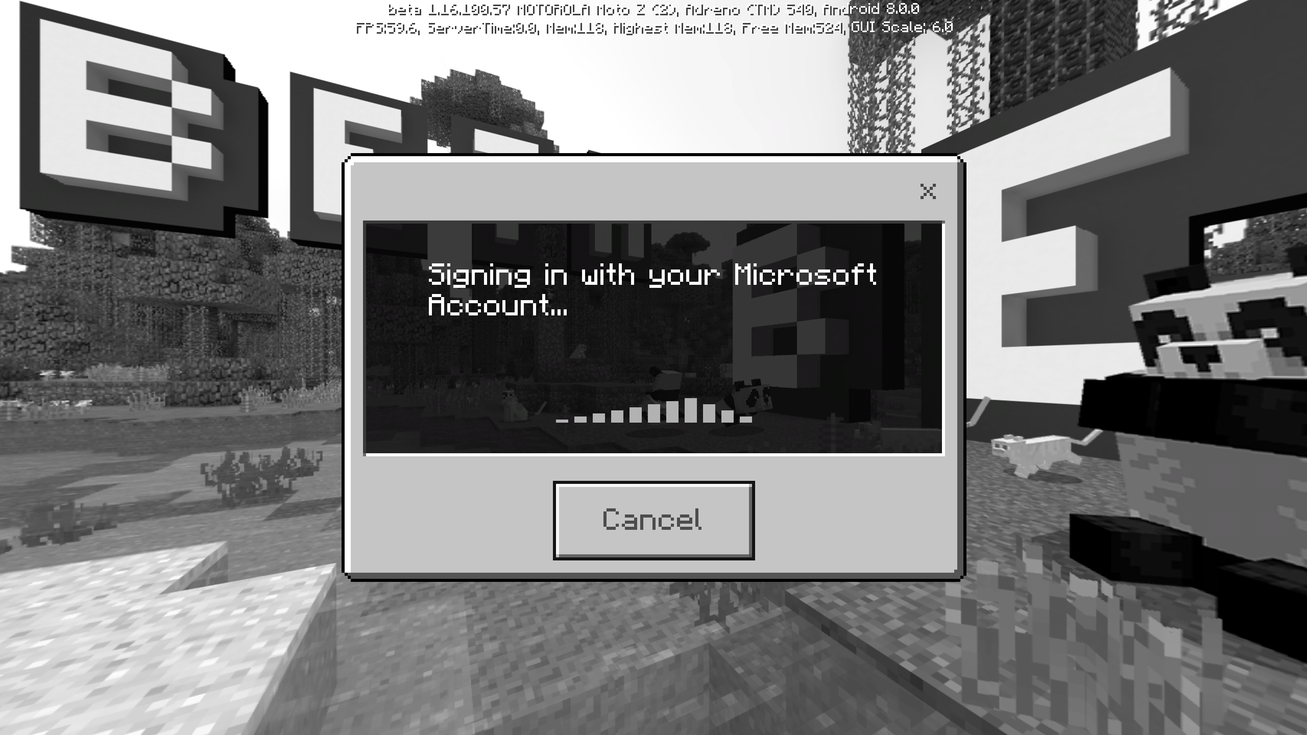 Minecraft for android sign in is stuck on loading - Microsoft Community