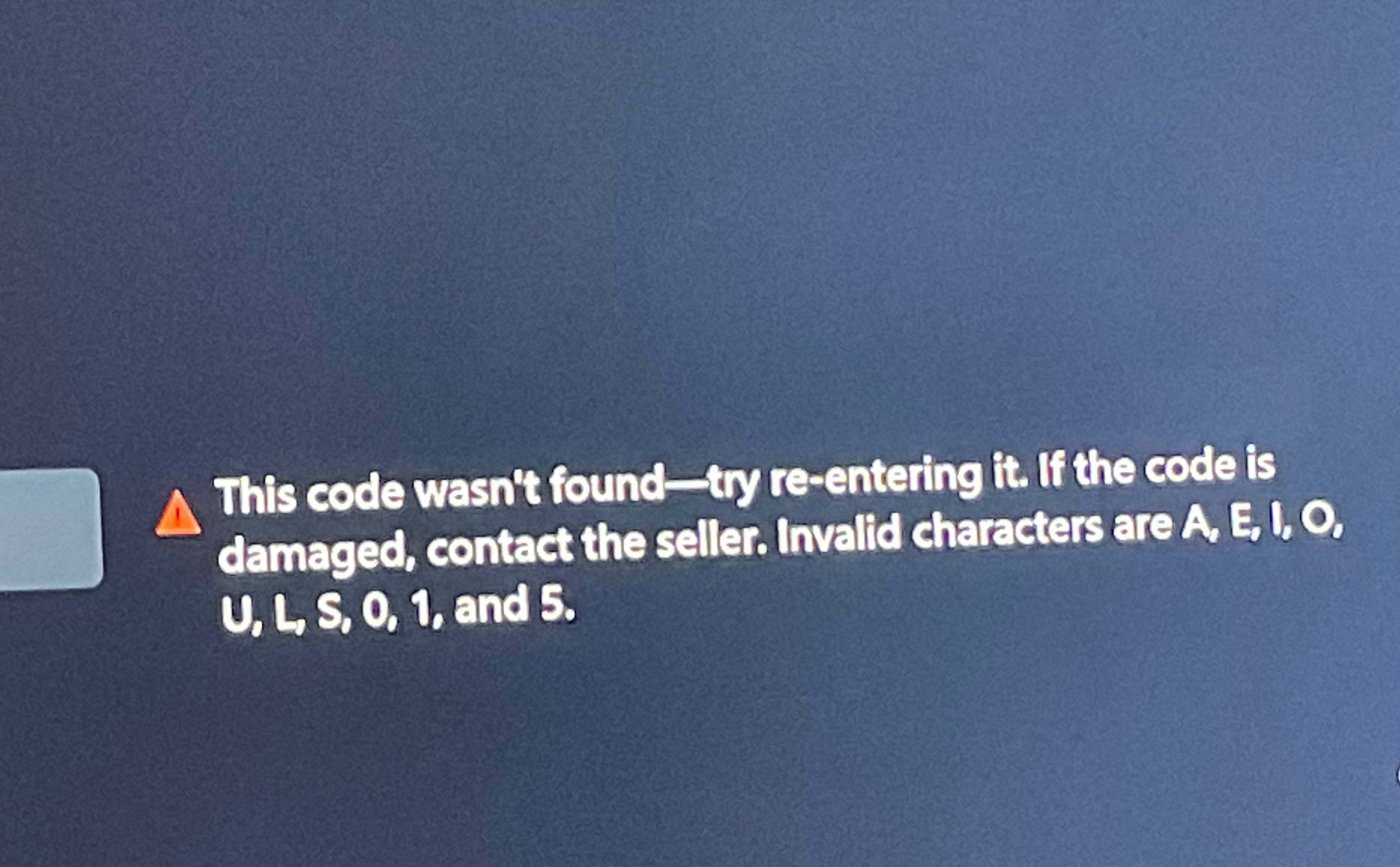 Code not found on sale xbox gift card