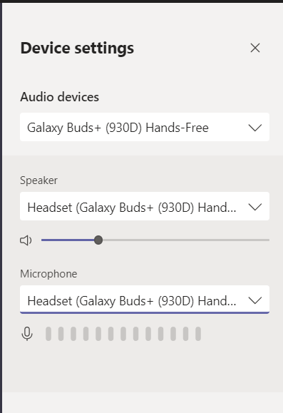 galaxy buds microphone windows 10
