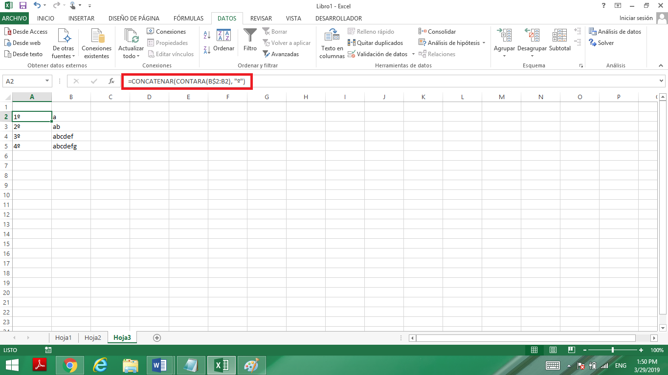 Excel 2016 Numeracion Ordinal Microsoft Community