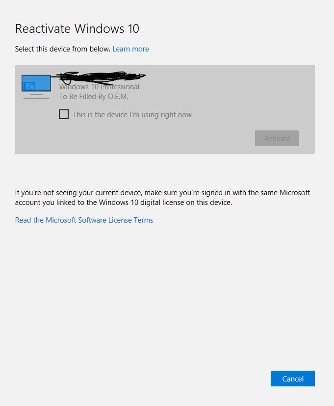 Windows 10 Activation After Hardware Change Microsoft Community