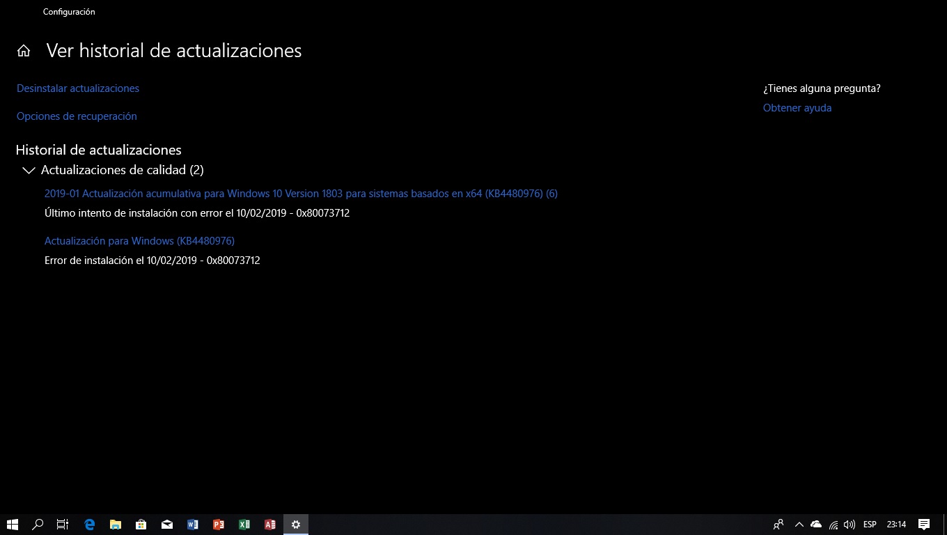 Error De Actualizacion De Windows 10 Kb4480976 Microsoft Community 4812