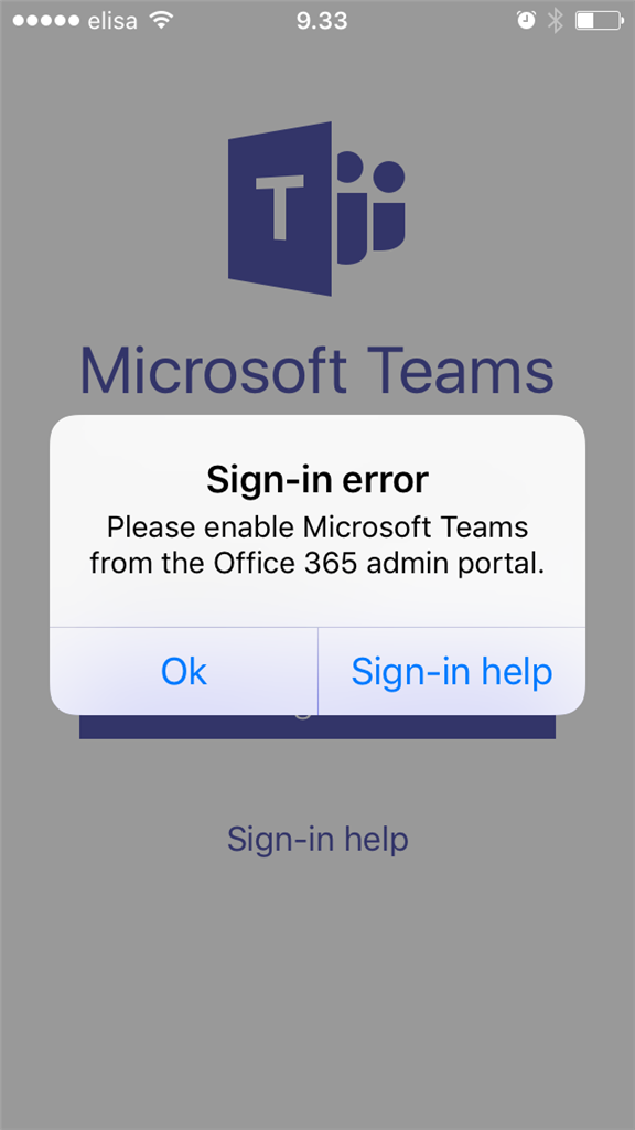 Microsoft Team - sign-in error - Microsoft Community