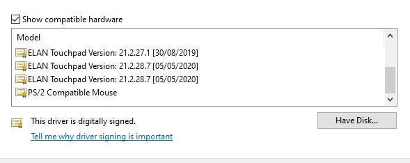 Elan Touchpad Not Working Device Not Present On Hp Laptop Microsoft Community