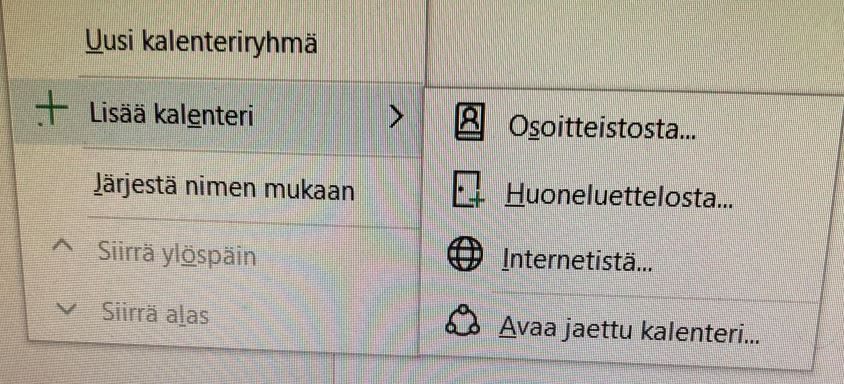 Miten liitetään kalenteri Outlookiin? - Microsoft Community