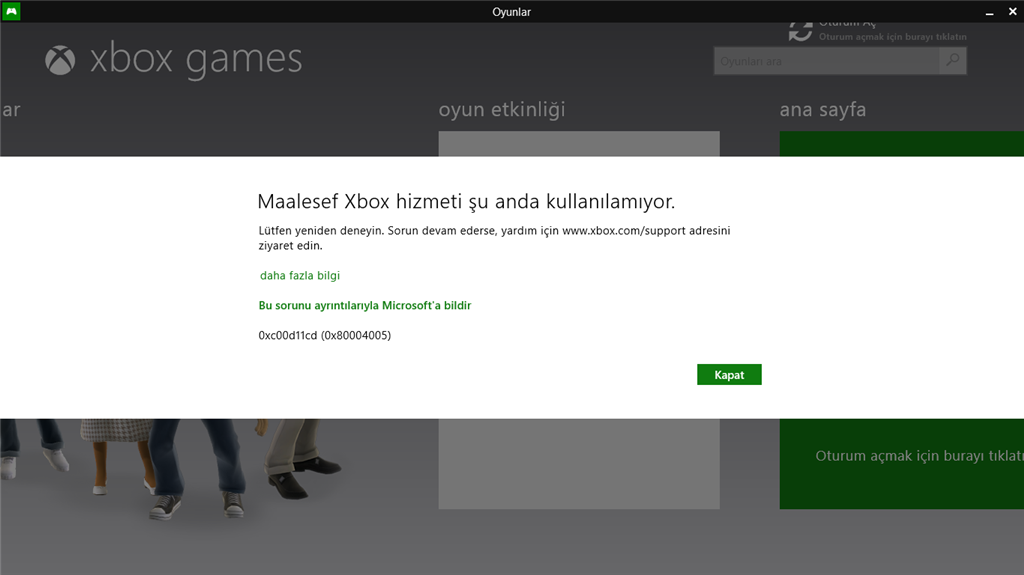 X Box Hatası Microsoft Community 9893