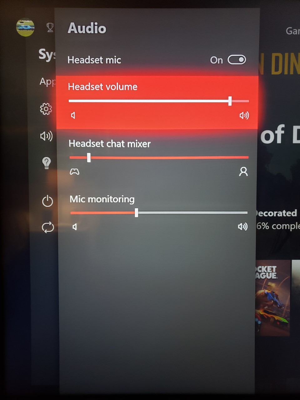xbox one headset chat mixer