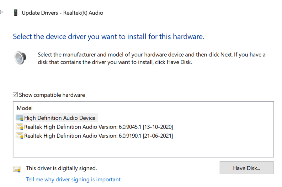 Controlador amd high definition audio device windows discount 10