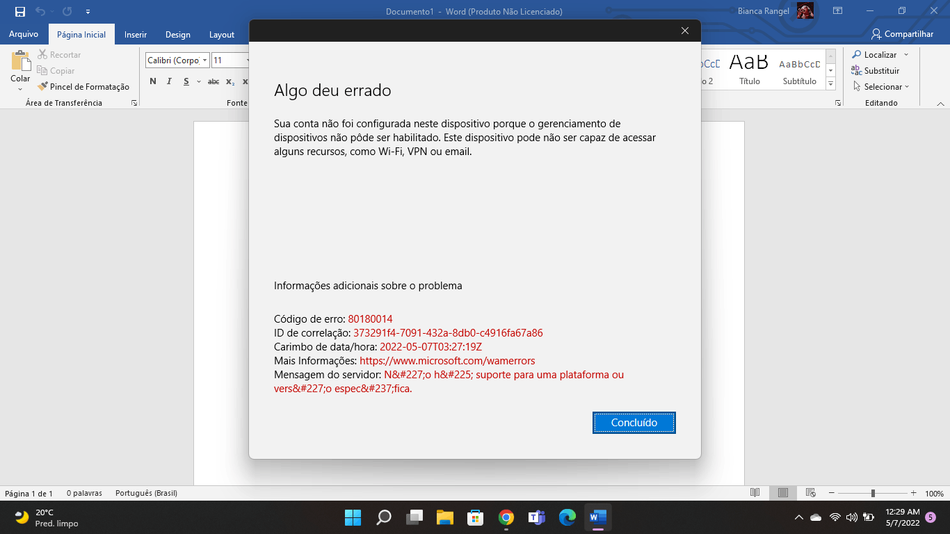 drive com erro - Microsoft Community