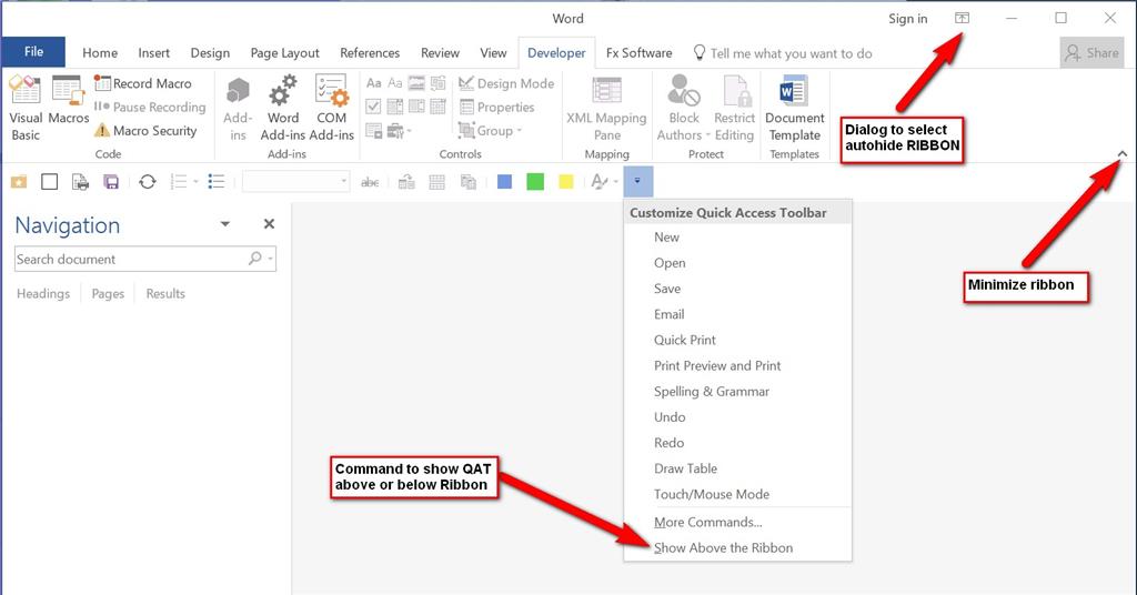 Microsoft Word Quick Access Toolbar Disappeared Wordcro Images and Photos finder