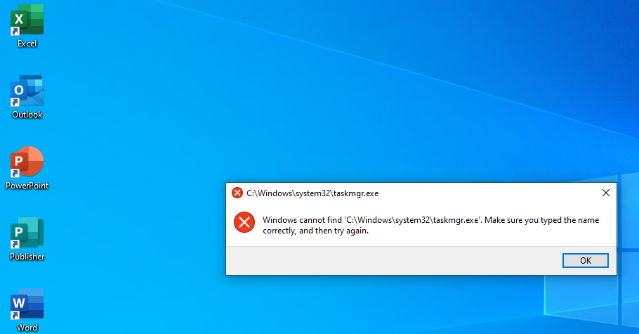 Windows cannot find 'C:\Windows\system32\cmd.exe' - Microsoft Community