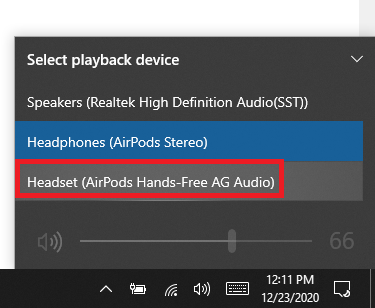 Airpod Pro Mic not working on Windows 10 pc Microsoft Community