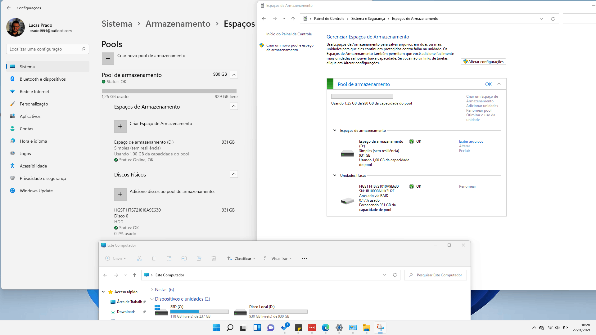 Criação de Pool de Armazenamento (Storage Pool) 