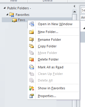 favorites folder remove public microsoft but