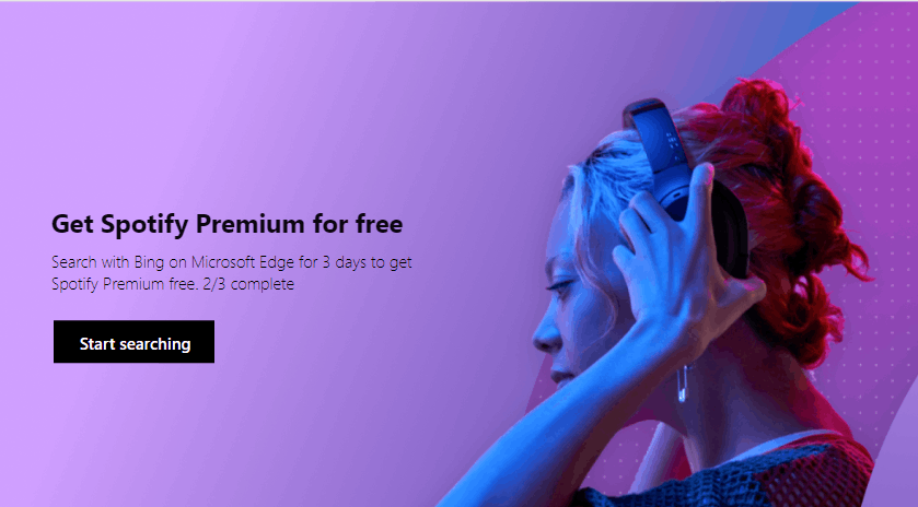 microsoft rewards free spotify premium