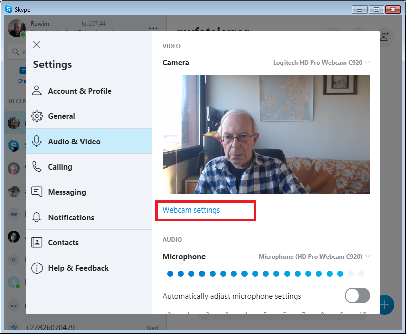 Skype cancamera windows 10