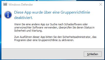 Windows 10 - Kein Pro - Defender Kann Nicht Aktiviert Werden - Trotz ...