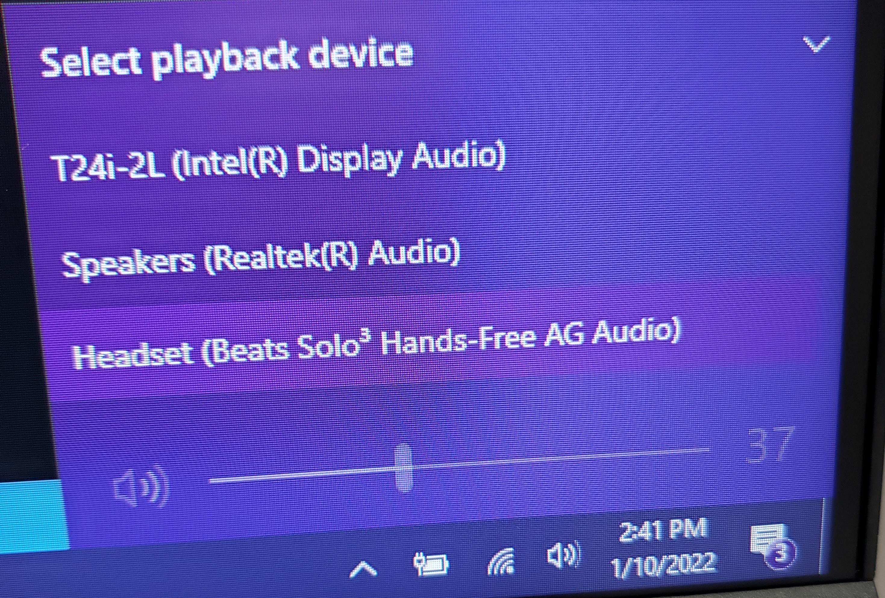 Fix for bluetooth headphones or speaker using hands-free audio when -  Microsoft Community