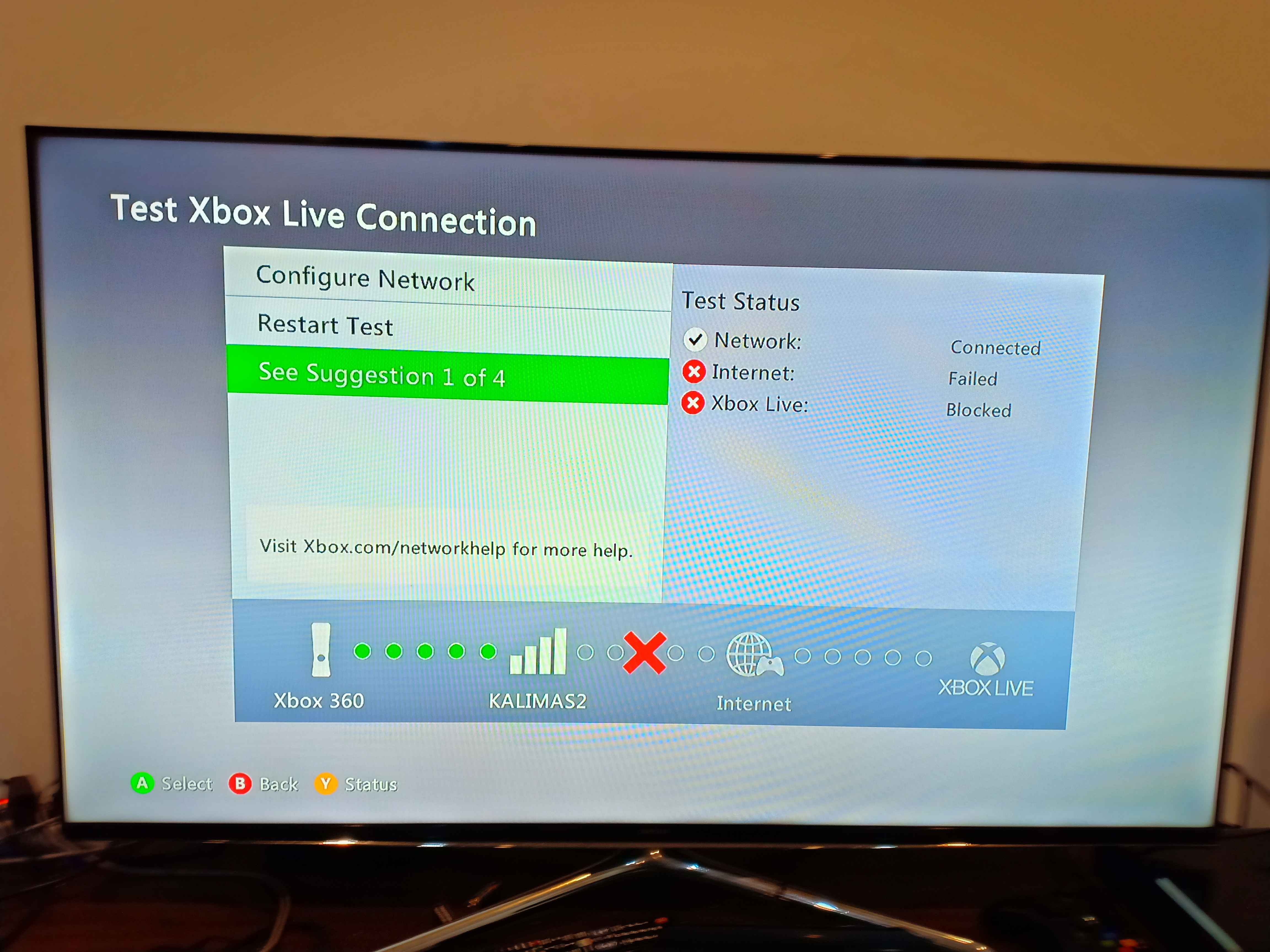 why cant i connect my xbox 360 to wifi