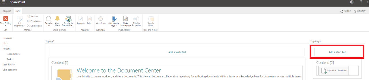 Microsoft Sharepoint Document Library Upload Portal Will Not Load ...