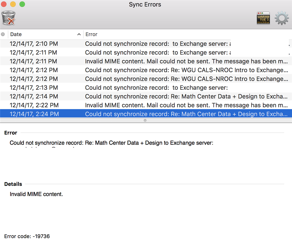 Office 2016 For Mac Error Code Invalid Mime Code Error Code 19736