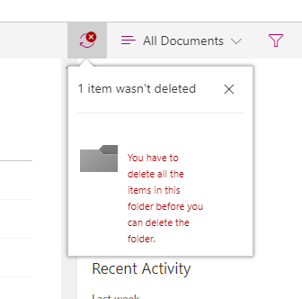 You Have To Delete All The Items In This Folder Before You Can Delete ...