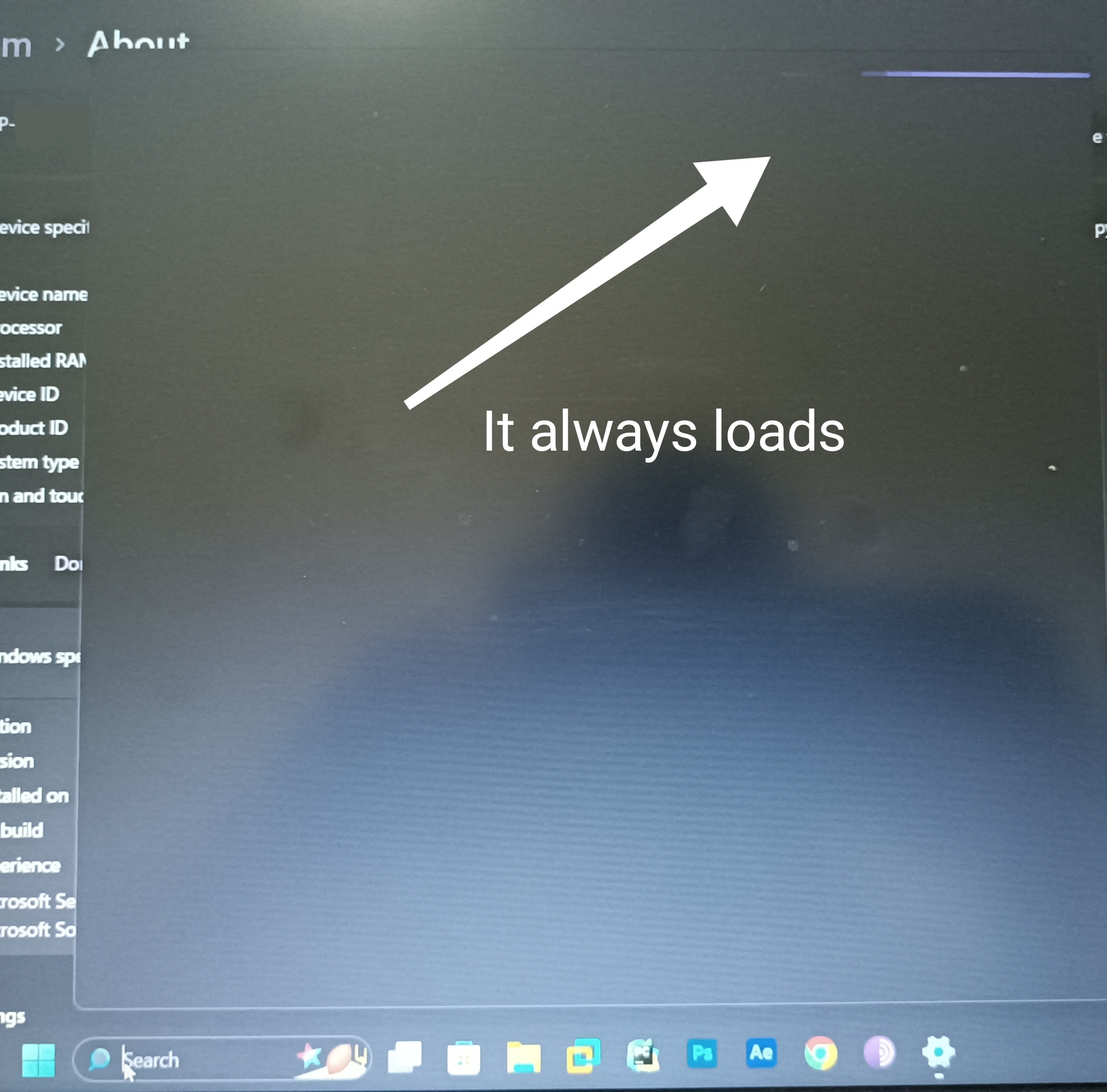 Windows 11 search bar is always loading - Microsoft Community