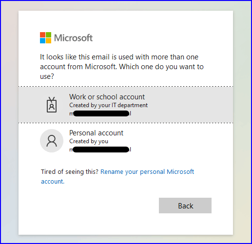 Two account with the same email, can't set minecraft account as store -  Microsoft Community