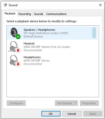 Sony Wh H910n H Ear Headphones Not Recognised As An Audio Device Microsoft Community