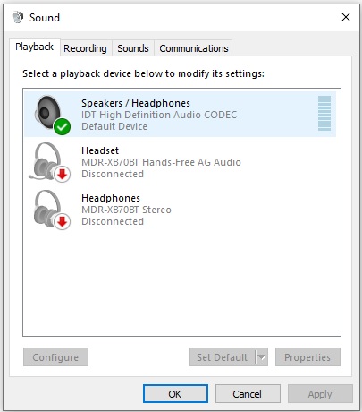 Windows 10 sony online headphones app