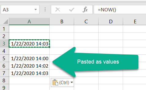 Fixed timestamps in Excel - Microsoft Community