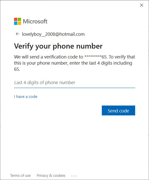 I Cant Receive Any Verification Code From Microsoft - Microsoft Community