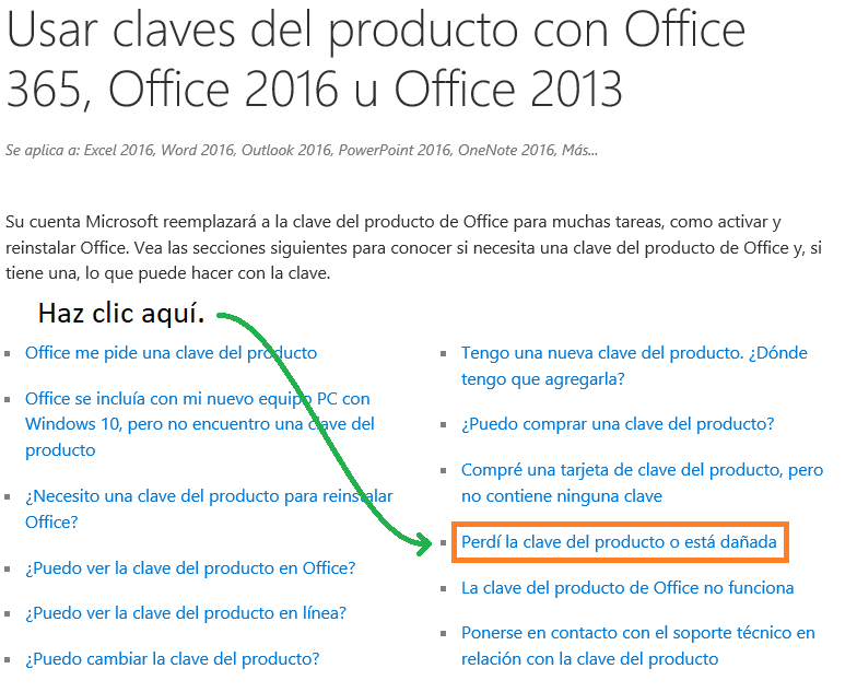 Office 2016 ≡ Perdí Mi Clave De Activación De Microsoft Community 1618