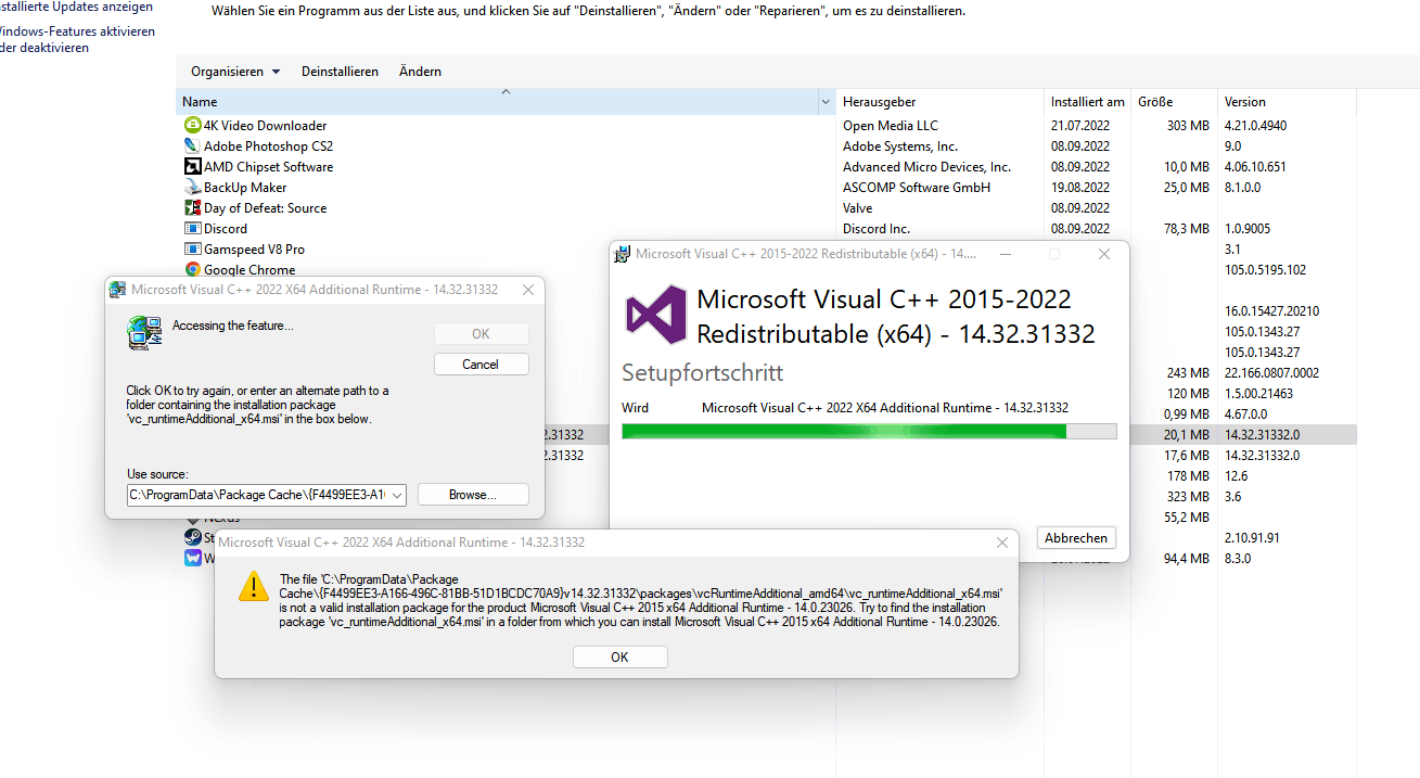 Was ist Microsoft Visual C++ 2015 2022 redistributable?