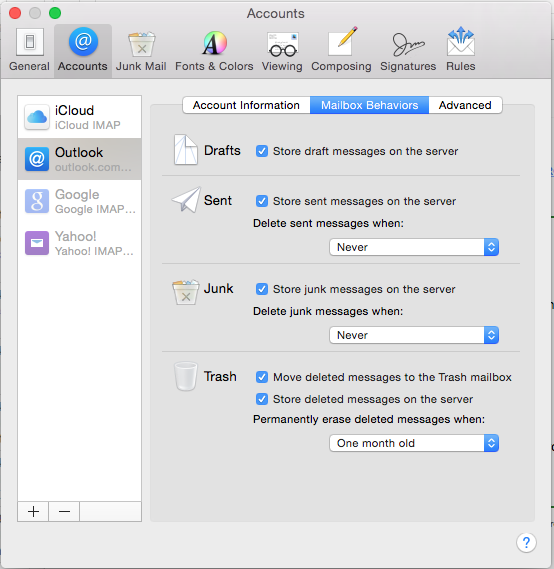 Spectrum email settings mac