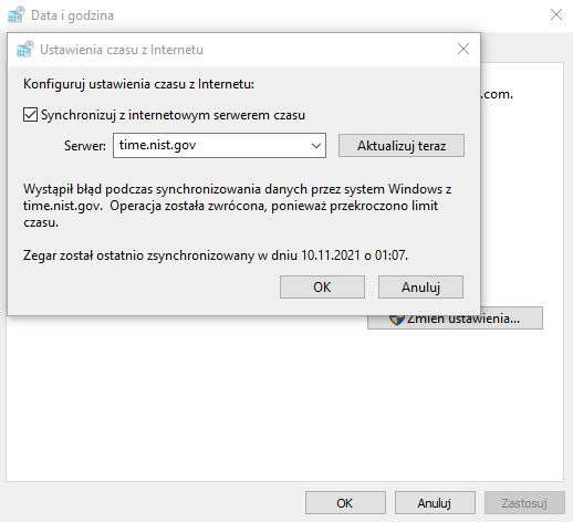 Time synchronization failed - Microsoft Community