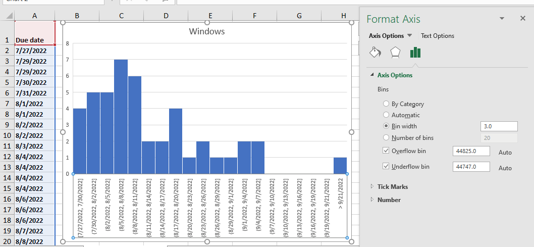 How to change x axis scale divisions - Microsoft Community