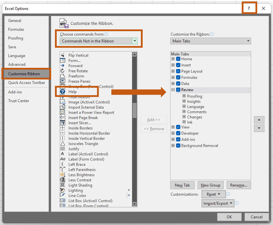 Where is help in excel 2016 microsoft community