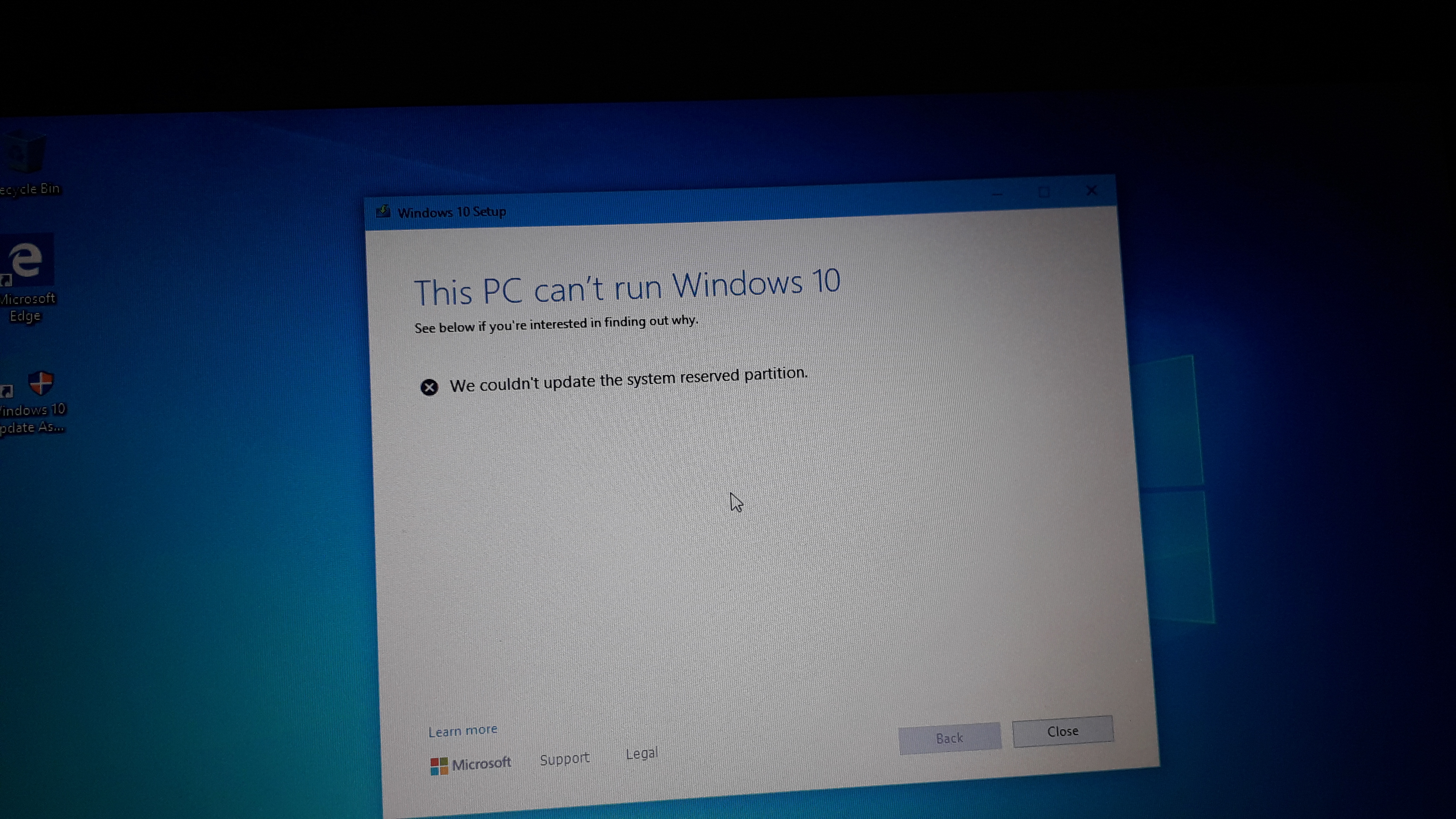 Windows 10 Update 2004 Won T Install Error Microsoft Community